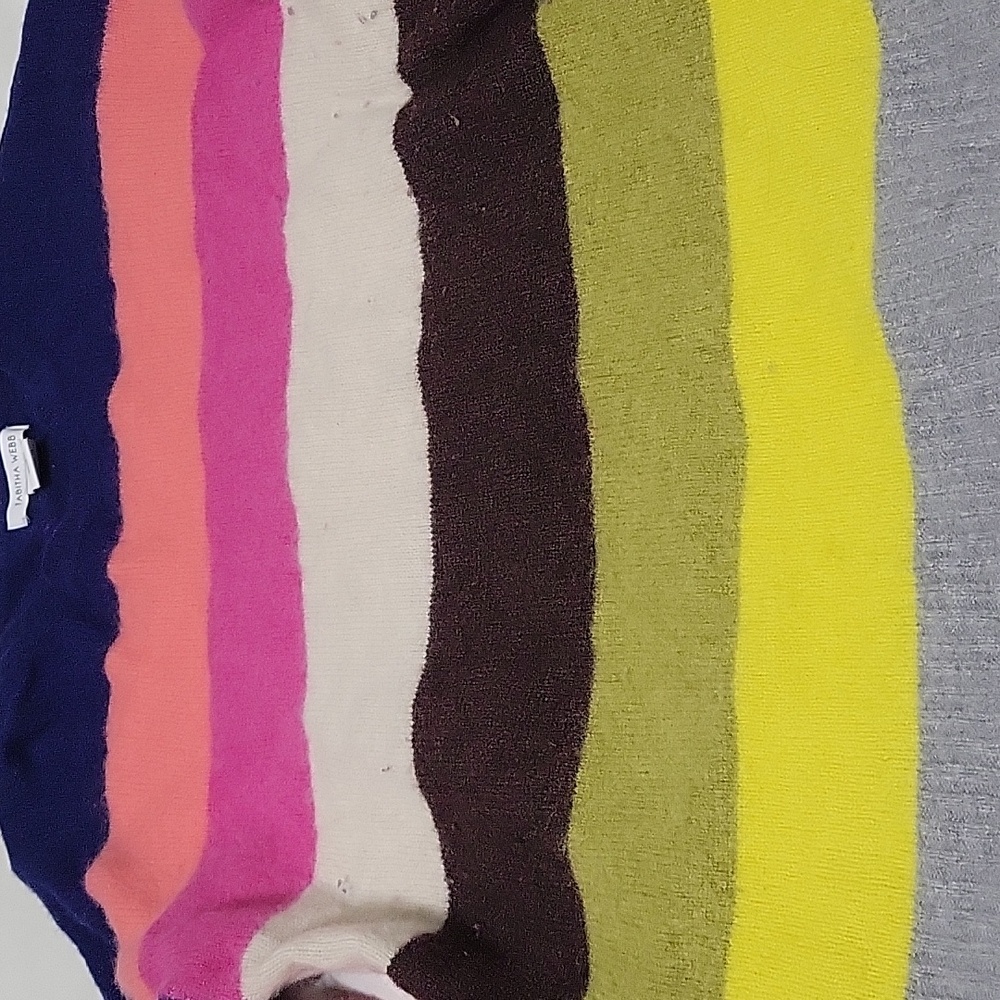 Striped Colorful Wool Sweater - Picture 3 of 3